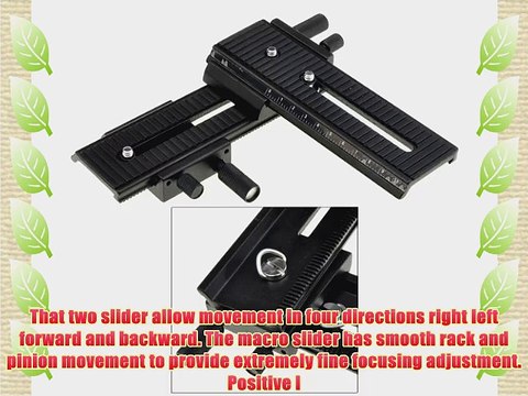 NEEWER? 4 Way Macro Shot Focusing Focus Rail Metal Slider for Canon Nikon Sony Camera All DSLR