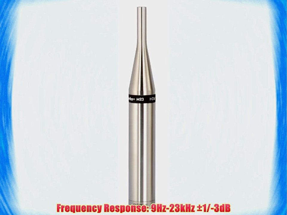 Earthworks M23 Omnidirectional High Definition Measurement Microphone 9Hz-23kHz Frequency Response