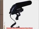 Movo VXR5000 HD Condenser Prosumer Video Microphone for DSLR Video Cameras (Aluminum Body)