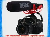 Rode Videomic Shotgun Microphone with Rycote Lyre Mount and Fuzzy Windjammer Kit