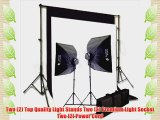 CowboyStudio 2000 Watt Digital Photography and Video Studio Continuous Lighting Kit with Carrying