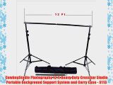 CowboyStudio Photography 12 ft Heavy Duty Crossbar Studio Portable Background Support System