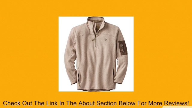 Legendary Whitetails Men's Apex 1/4 Zip Fleece Sweater Stone Large Review