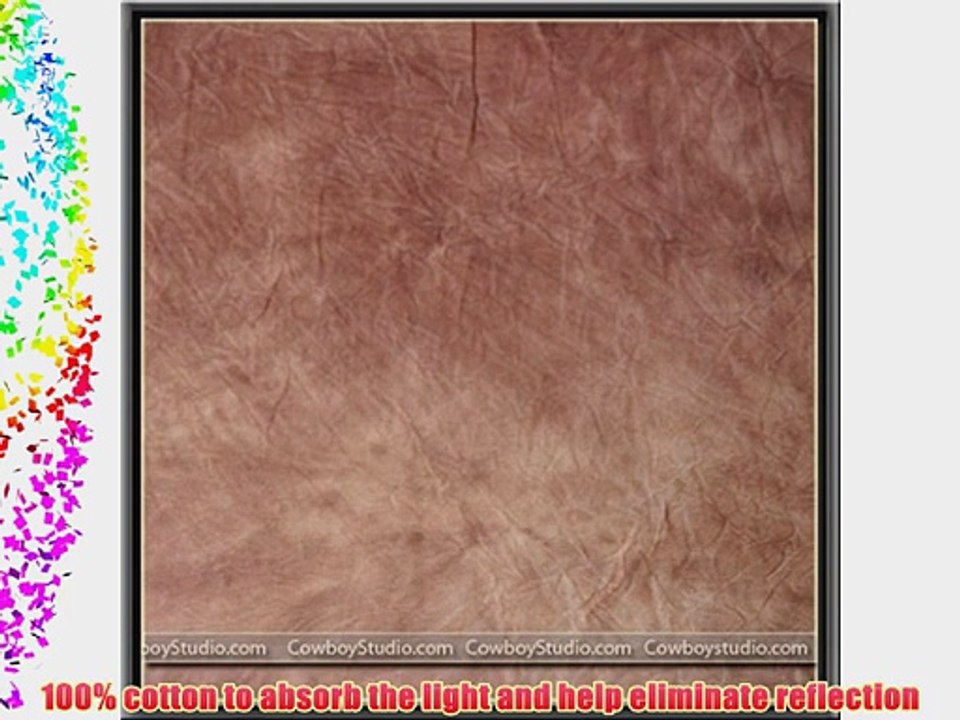 CowboyStudio 10'x20' Hand Painted Tie Dye Muslin Photography Photo Backdrop - Brown