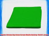 Fancier Chroma Key Green Screen Muslin Backrop 10x20 ft Green