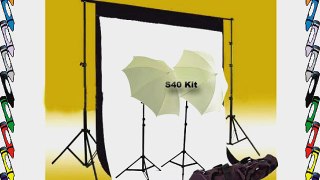 CowboyStudio Photography and Video Continuous Light kit 5 X 10ft Black