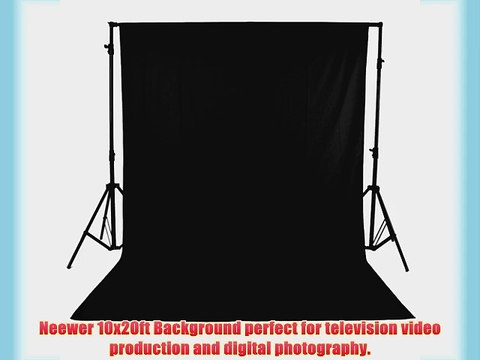 Neewer? Black 10 X 20/3m X 6m Muslin Collapsible Background Photography Video Backdrop Television