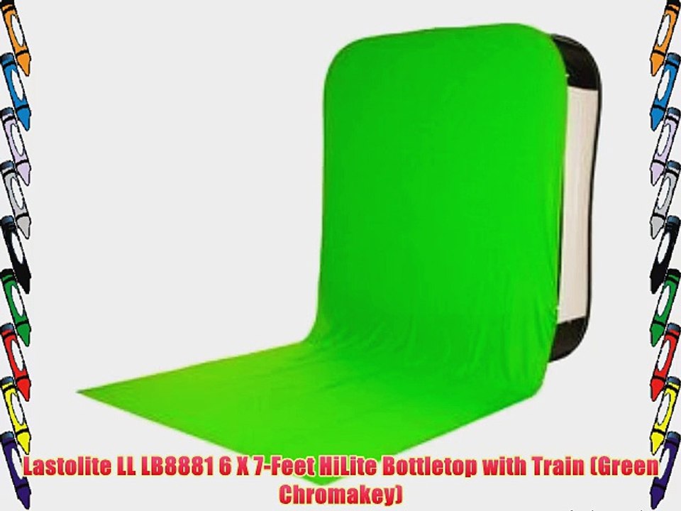 Lastolite LL LB8881 6 X 7-Feet HiLite Bottletop with Train (Green Chromakey)