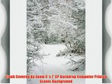 Trunk Covered By Snow 5' x 7' CP Backdrop Computer Printed Scenic Background