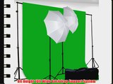 Chromakey Green Screen Kit 400w Photo Video Lighting Kit 6x9 feet Green Screen and Backdrop