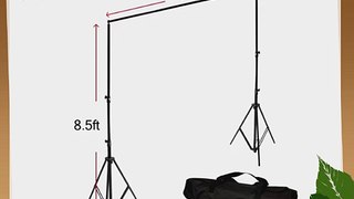 6 x 9 ft. Black Green Chromakey DOUBLE Muslin Backdrop Support Stand Kit LimoStudio LMS262