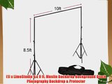 6 x 9 ft. Black Green Chromakey DOUBLE Muslin Backdrop Support Stand Kit LimoStudio LMS262