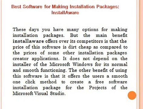 Installware Helps You to Install Software at Faster Speeds