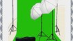 Chromakey Green Screen Kit 800 watt 10x20 Ft Chroma Key Green Screen Photo Video Lighting Kit