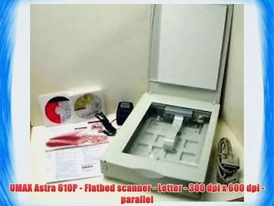 UMAX Astra 610P - Flatbed scanner - Letter - 300 dpi x 600 dpi - parallel