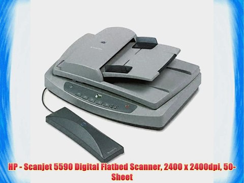 HP - Scanjet 5590 Digital Flatbed Scanner 2400 x 2400dpi 50-Sheet