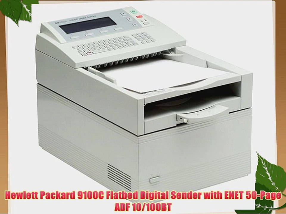 Hewlett Packard 9100C Flatbed Digital Sender with ENET 50-Page ADF 10/100BT