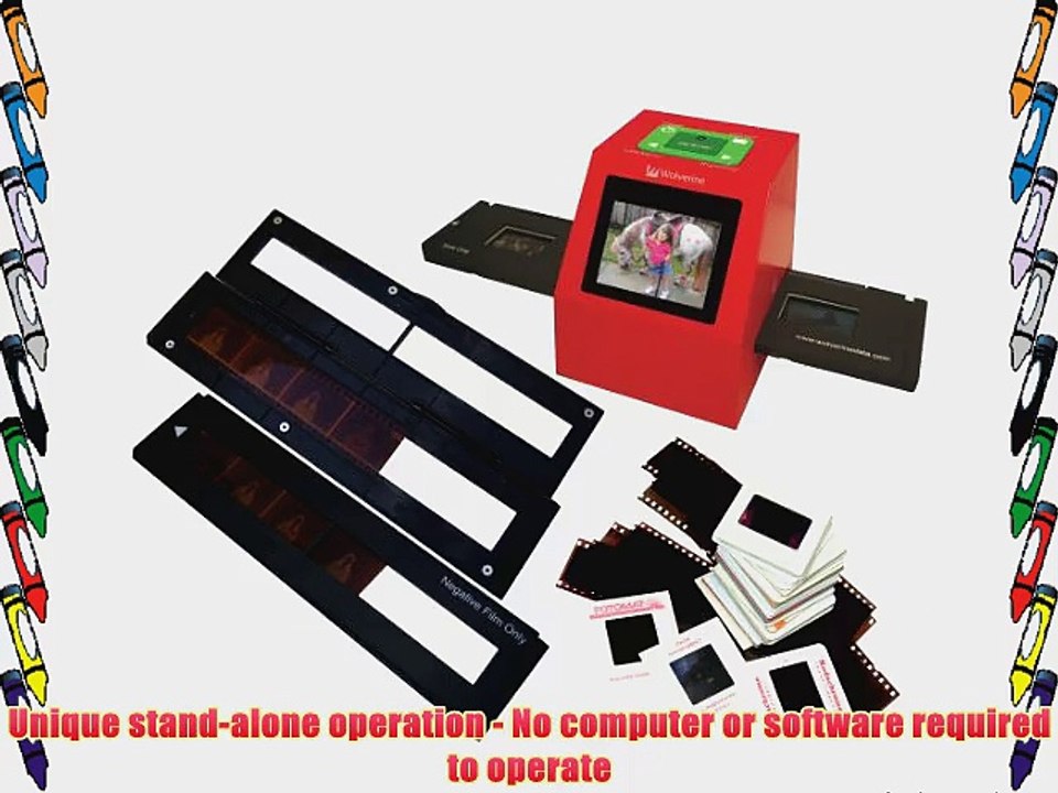 Wolverine F2D8 8 MP 35mm Slides/Negatives Scanner (Old Version)