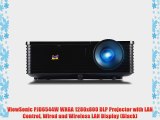 ViewSonic PJD6544W WXGA 1280x800 DLP Projector with LAN Control Wired and Wireless LAN Display