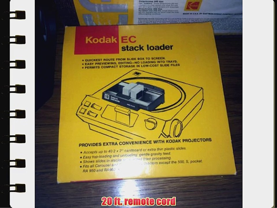 Kodak Carousel 4400 Slide Projector with 140 Capacity Slide Tray