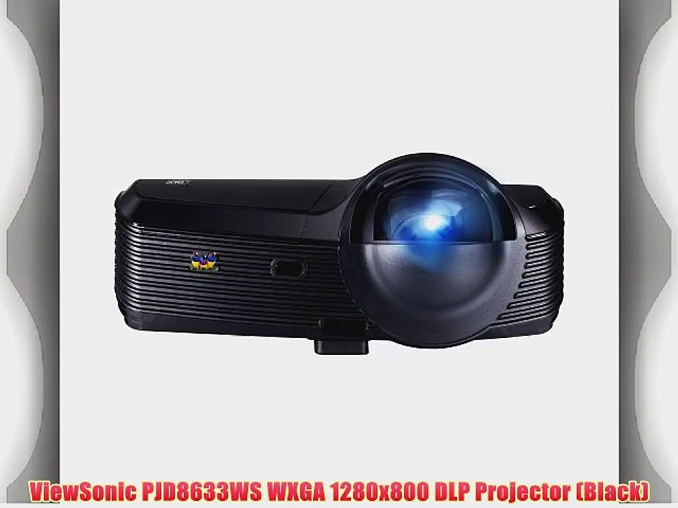 ViewSonic PJD8633WS WXGA 1280x800 DLP Projector (Black)