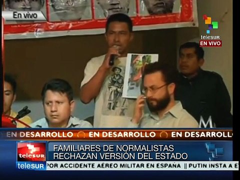 México: padres de normalistas rechazan nuevamente versión de PGR