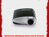 Aketek Newest Upgraded K10 LED Mini Portable Projector Pico Home Projector Cinema Theater PC