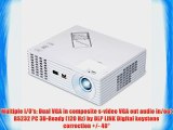ViewSonic PJD5232L XGA DLP Projector 3000 LumensPC 3D-Ready/120Hz White