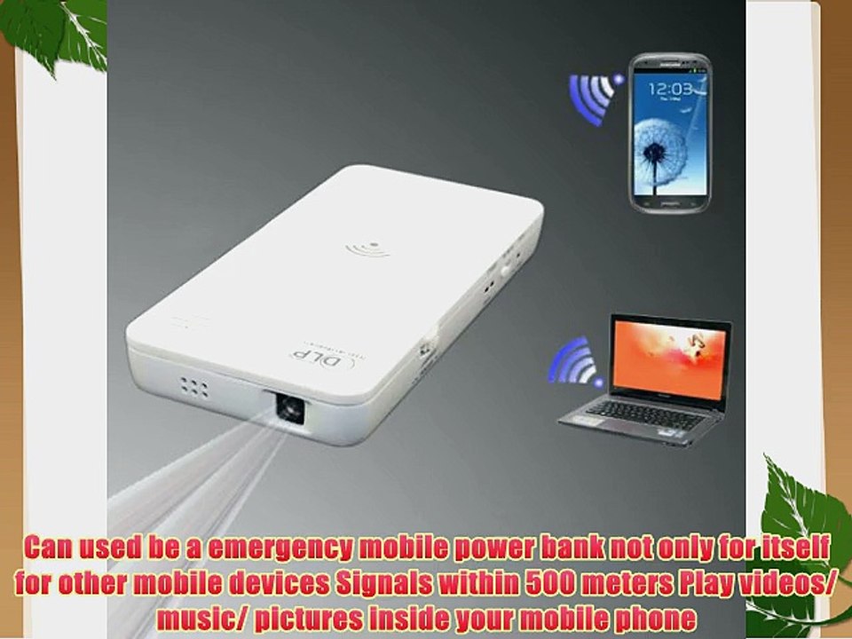 SP-W500 640*360 HDMI Mini HD Home LED Projector Support WIFI Wireless Input with the Iphone