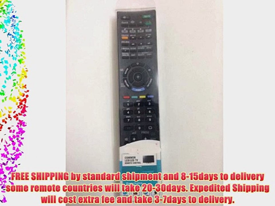 Remote Control Replace For Sony KDL-40EX400 KDL-40EX401 LCD LED HDTV XBR BRAVIA TV