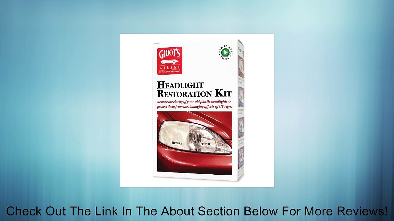Griot's Garage 11409 Headlight Restoration Kit Review