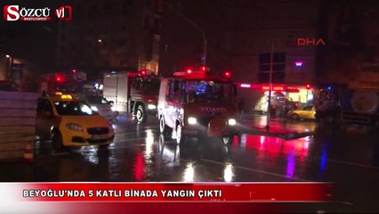Beyoğlu'nda yangın paniği