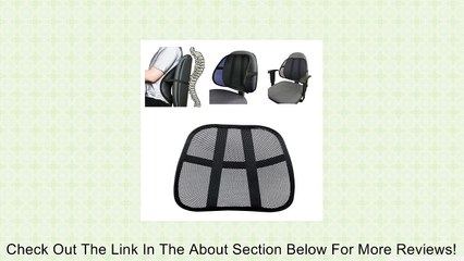 Multi-use Mesh Lumbar Support System Cushion Review