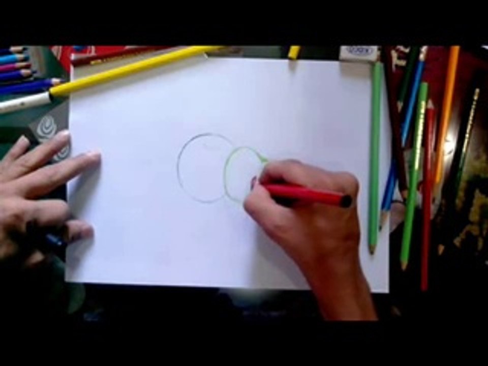 Green Apply Drawing By Mohammad Umair