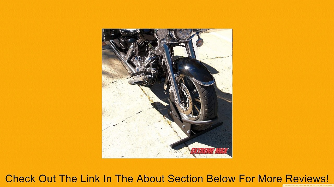 Extreme Max (EXMWC) Motorcycle Wheel Chock, Steel, Black Review