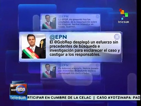 México: Peña Nieto destaca labor de PGR en el caso Ayotzinapa