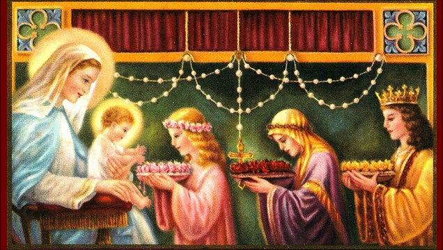 Le Rosaire sur Vierge Sainte