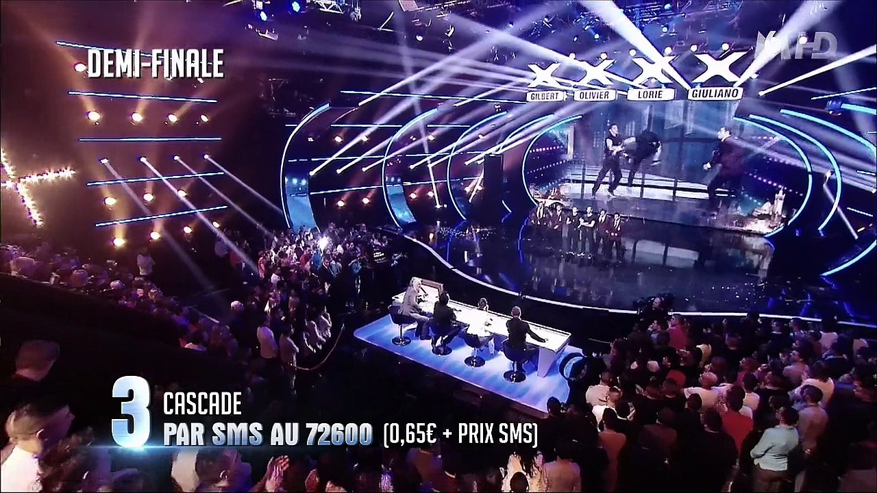 Cascade fait le show Finale incroyable talent 2015