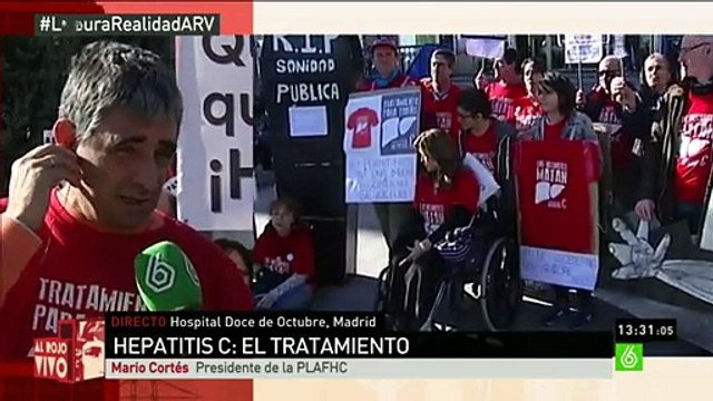 Al Rojo Vivo - Mario Cortés- -Los enfermos de Hepatitis C tenemos derecho a curarnos, tenemos derecho a vivir 2