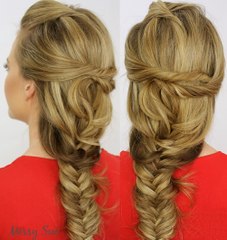 Messy Yet Fancy Fishtail Braid