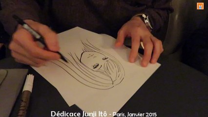 Dédicace Junji ITÔ (maître de l'horreur), Paris, janvier 2015