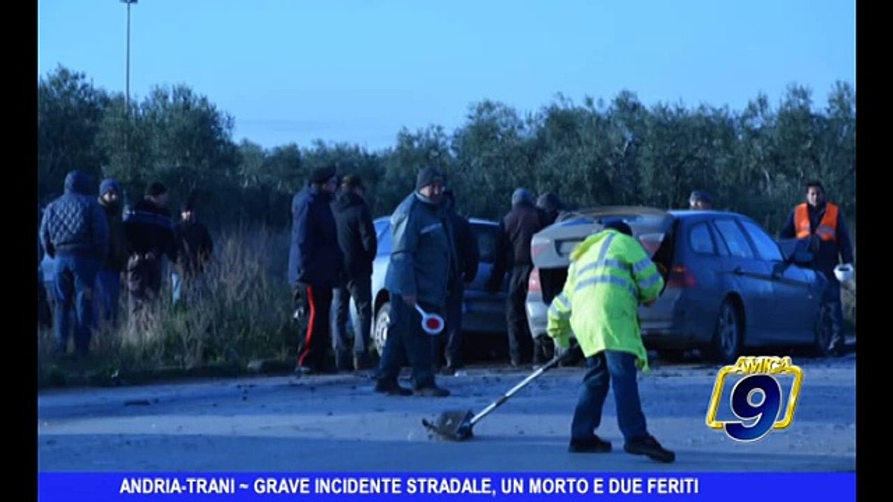 ANDRIA-TRANI | Grave incidente stradale, un morto e due feriti