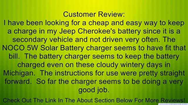 NOCO GC027 12V 2A Flex Regulator Review