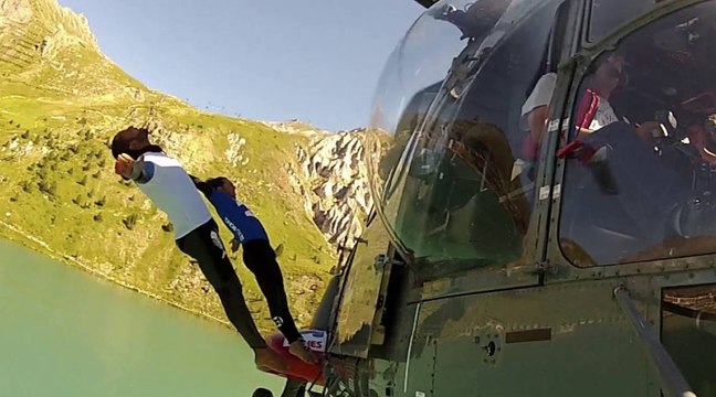 Le plongeon de haut vol a survolé Tignes