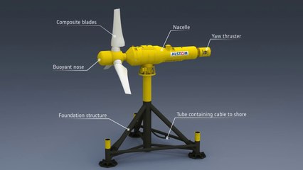 Alstom 1MW tidal stream turbine