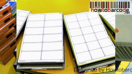 Create barcode label with different fonts