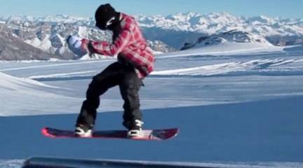 Invasion de riders sur le snowpark du Glacier 3000