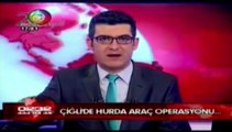 Ege Tv'de yayınlanan '' Çiğli'de hurda araç operasyonu '' haberi.