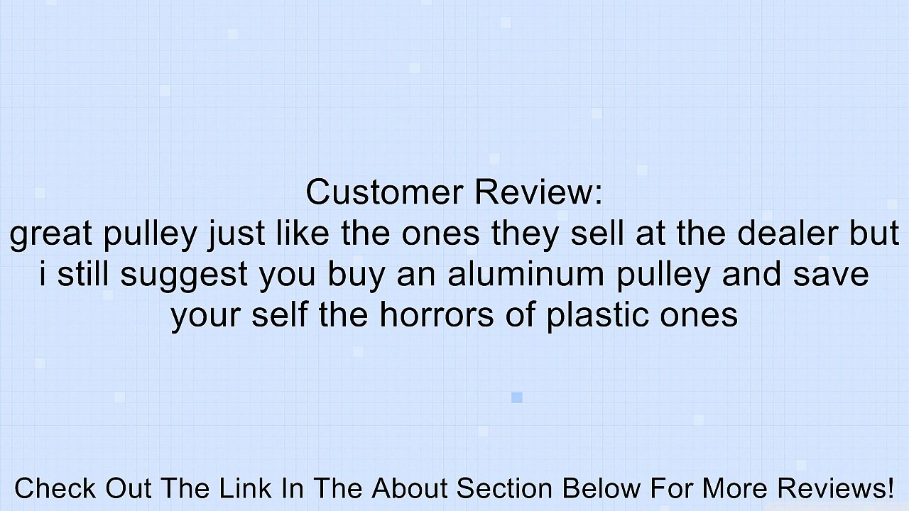 BMW Engine Water Pump Pulley Genuine Original 1151143659 Review