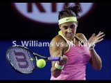 watch Serena vs Keys live tennis match